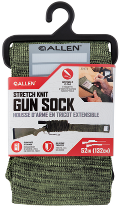 Allen 13171 Stretch Knit Gun Sock 52" Green Silicone-Treated Knit - Holds Rifles w/Scope or Shotguns — view 3