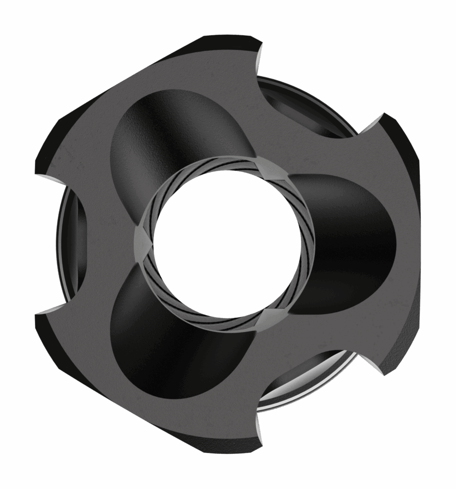 Liberty Precision Machine LPM-2007 Eclipse Pin & Weld Flash Hider 1/2x28 Black Stainless Steel 3.05" — view 3