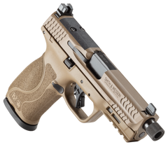 Smith & Wesson M&P9 M2.0 9mm Luger 4.72" 23+1 Semi-Auto Pistol - FDE Cerakote Slide, Threaded Barrel — view 3