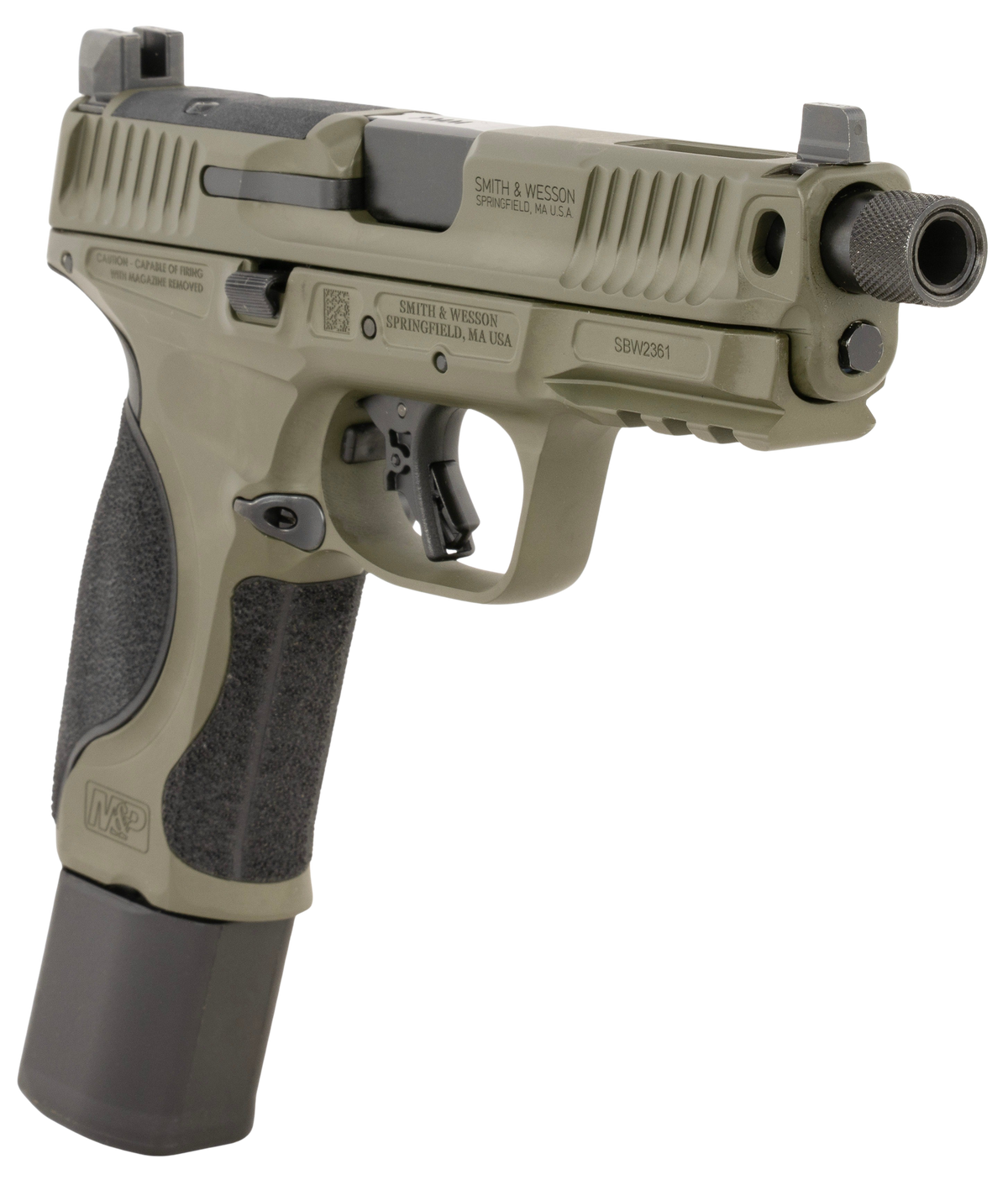 Smith & Wesson M&P PC M2.0 9mm Luger 4.8" 23+1 Striker-Fired Pistol - OD Green Cerakote — view 3