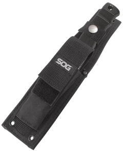 S.O.G Seal Pup 4.75" Fixed Clip Point Part Serrated AUS-8A Powder Coated GRN Handle - Nylon Sheath — view 3