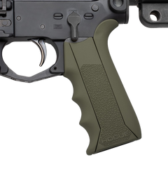 Hogue 13041 Modular OverMolded Pistol Grip OD Green Rubber Finger Grooves for AR-15/M16 — view 3