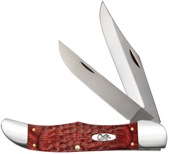Case Hunter 00189 4.10" Folding Clip/Skinner Tru-Sharp SS Jigged Rosewood Handle — view 3