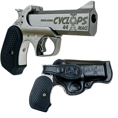 Bond Arms Cyclops Big Bore 44 Mag 4.25" 1-Rd Break-Action Pistol - Matte Stainless/Black B6 Grips — view 3