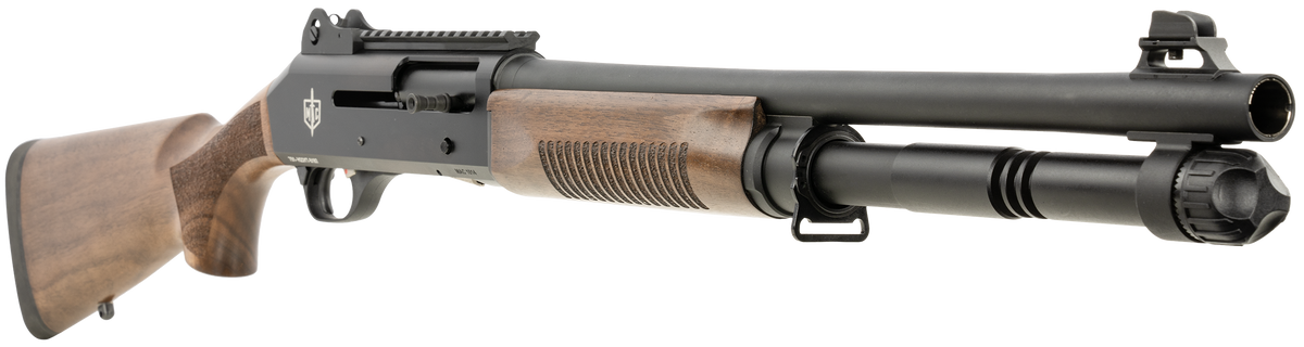 MAC 1014 12 Gauge 3" 5+1 18.5" Semi-Auto Shotgun - Walnut Furniture — view 3