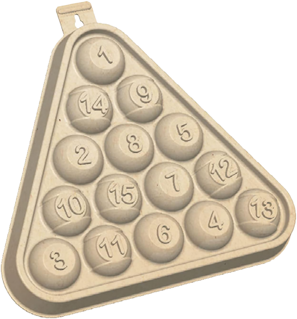 Birchwood Casey 3D Pool Rack Target 15.75" Tan 3 Per Pack — view 3