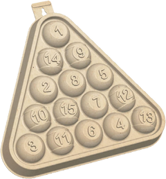 Birchwood Casey 3D Pool Rack Target 15.75" Tan 3 Per Pack — view 3