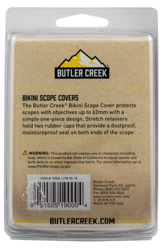 Butler Creek 19000 Bikini Scope Cover - Up To 62mm Objective - Slip-On Rubber - Black — view 3