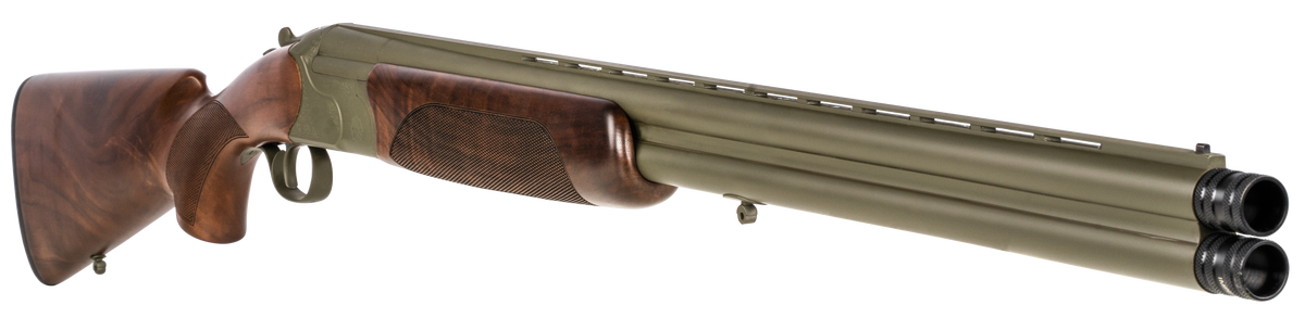 CZ Redhead Premier All-Terrain 12 Gauge 3" 2rd 28" Break-Open Shotgun - OD Green Cerakote, Walnut — view 3