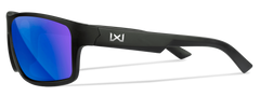 Wiley X WX Peak XL CAPTIVATE Polarized Blue Mirror Lens Matte Black Frame Safety Glasses — view 3