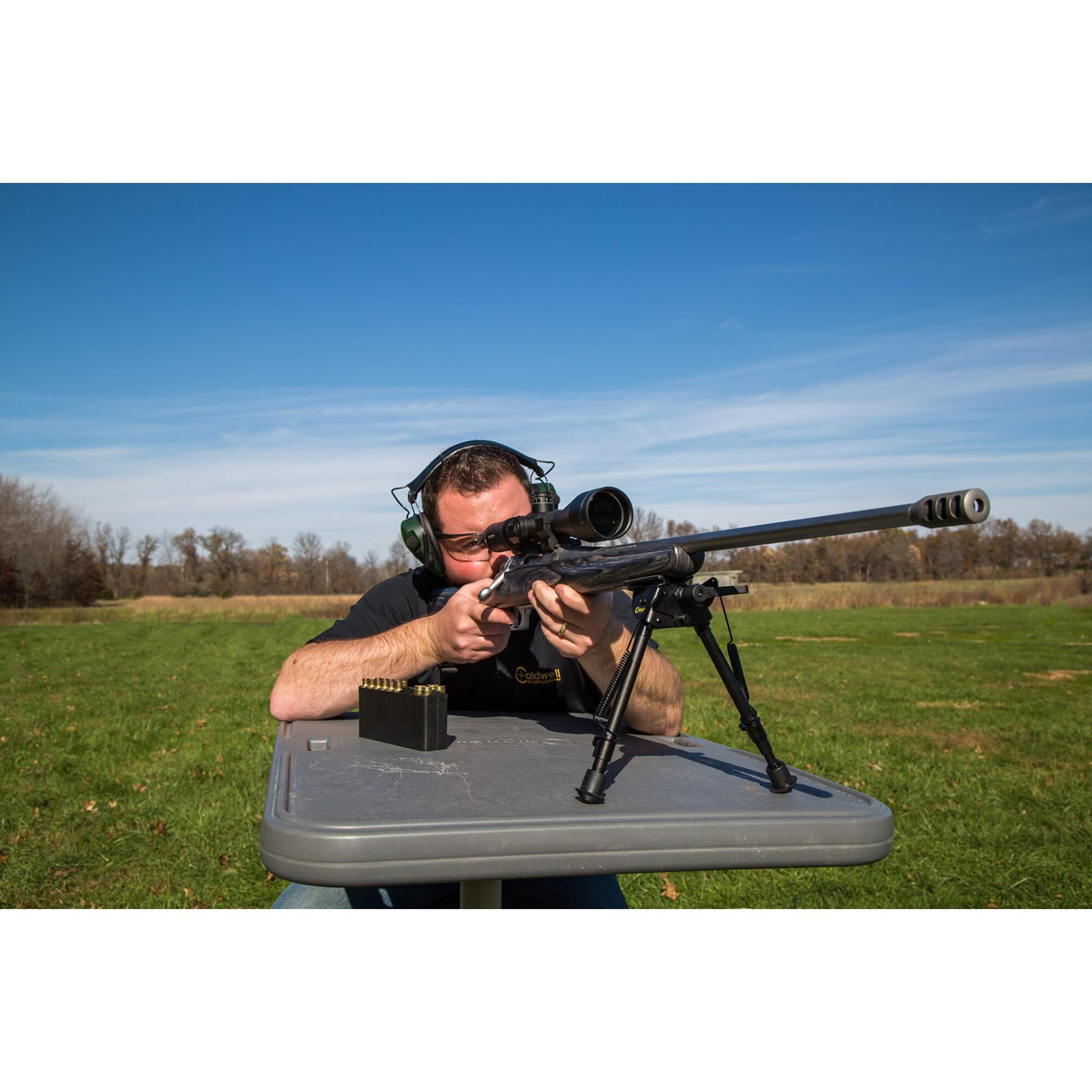 Caldwell XLA Pivot Bipod 6-9" Black Aluminum Swivel Stud — view 3