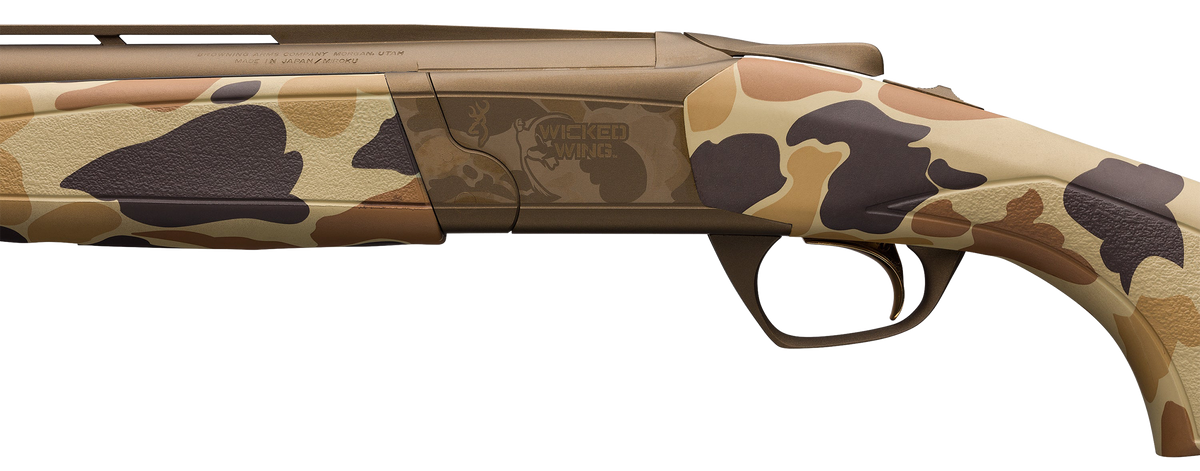 Browning Cynergy Wicked Wing 12 Gauge 28" 3.5" 2-Rd Break Open Shotgun - Burnt Bronze Cerakote / Vintage Tan Camo — view 3