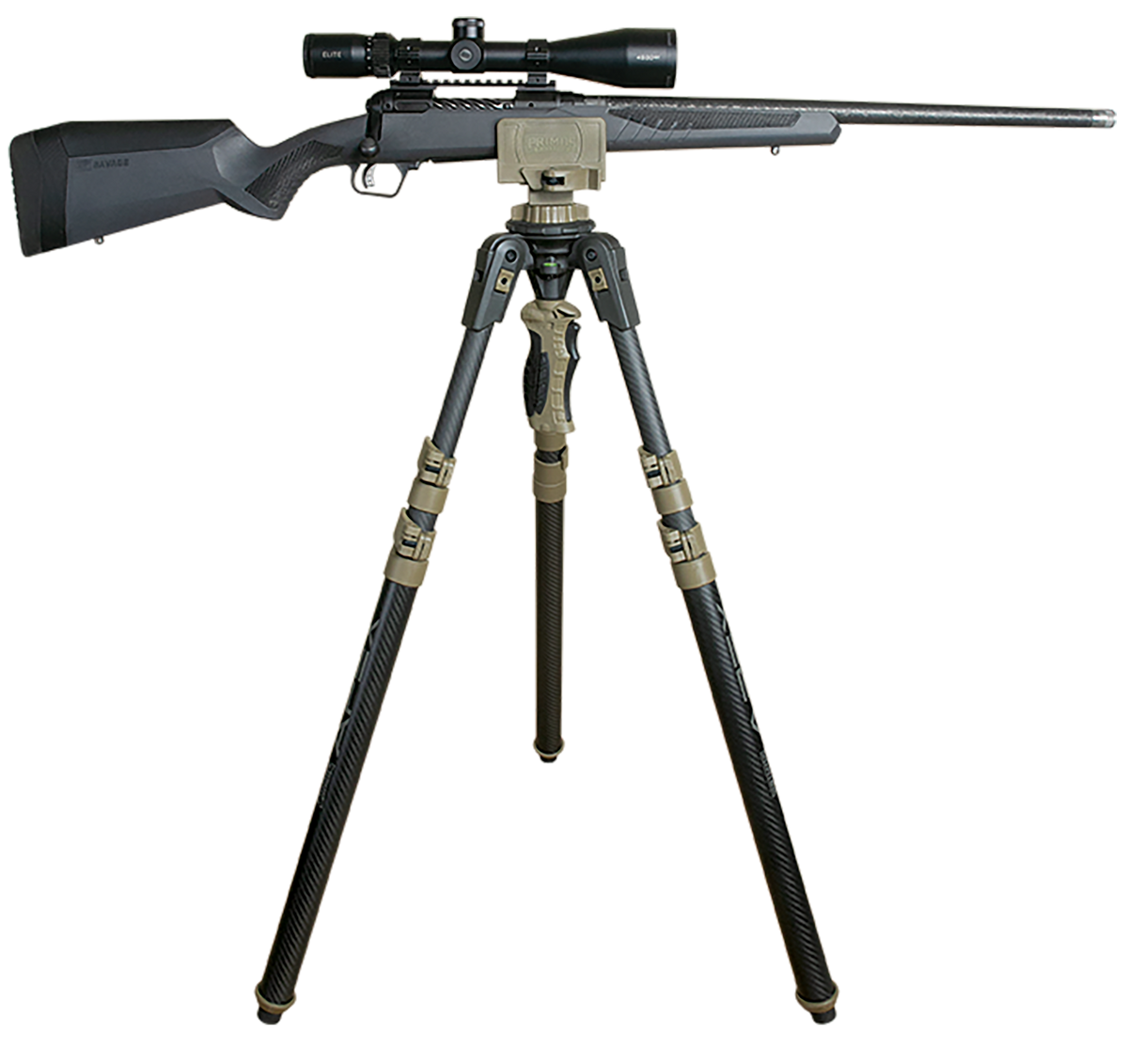 Primos Trigger Stick Apex Carbon Fiber Tripod Aluminum 28-62" Vertical Adjustment Rubber Feet — view 3