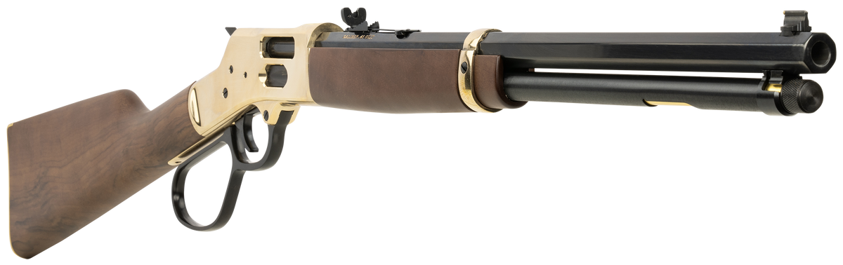 Henry H006GCL Side Gate 45 Colt (LC) 20" 10+1 Lever-Action Rifle - Large Loop, Polished Brass Receiver — view 3