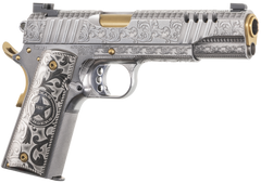 Auto Ordnance 1911 Texas Ranger Special Edition 45 ACP 5" 7+1 Semi-Auto Pistol - Gold Plated PVD — view 3