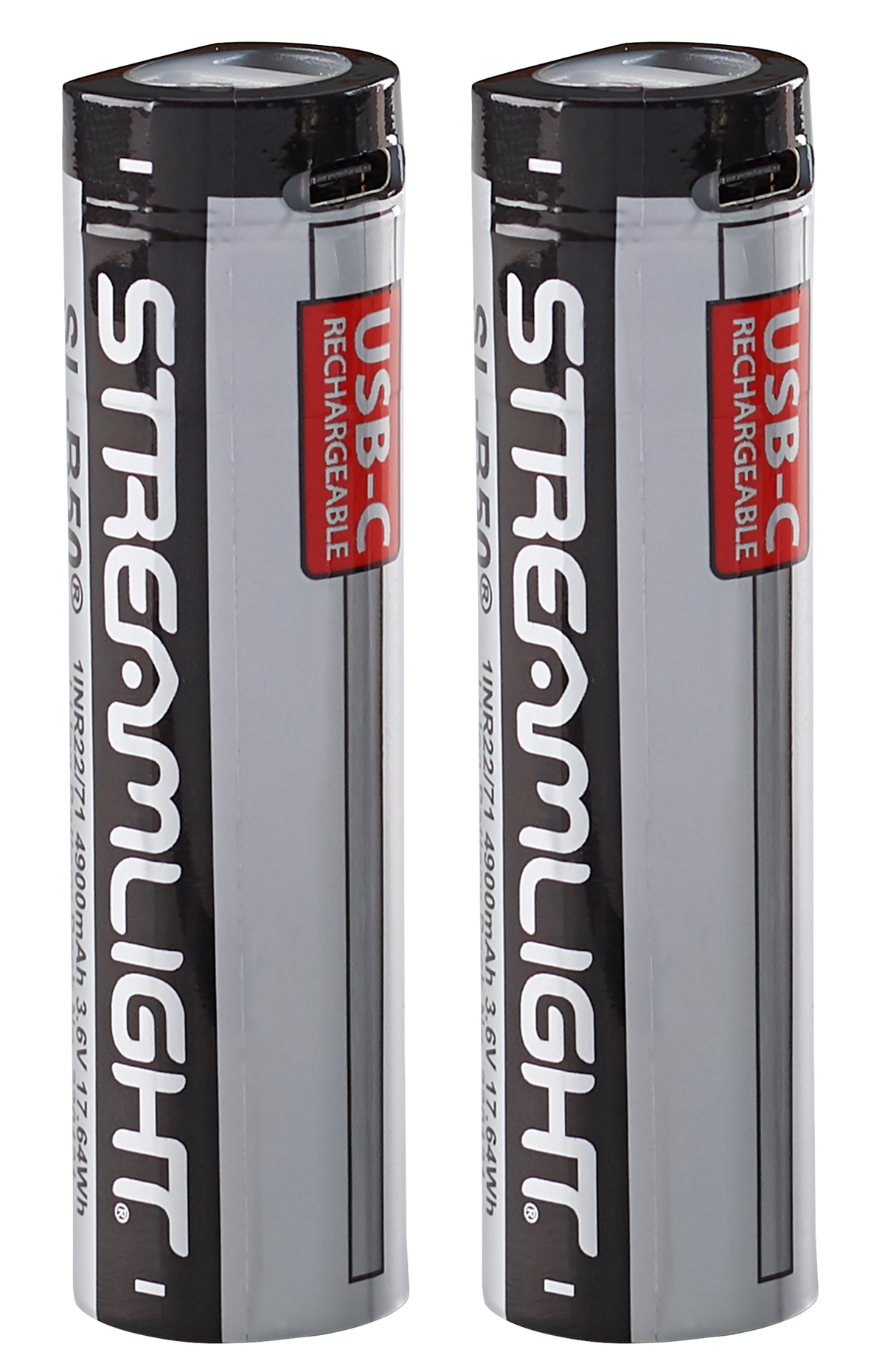 Streamlight SL-B50 3.6V 4900mAh USB-C Rechargeable Li-Ion Battery - 2-Pack — view 3