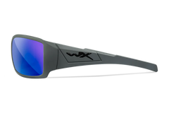 Wiley X Twisted SSTWI09 Blue Mirror Lens Polycarbonate Matte Gray Frame Safety Glasses — view 3