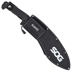 S.O.G SOGfari Kukri 12\" Fixed Blade Machete 3Cr13MoV SS Black Kraton Handle — view 3