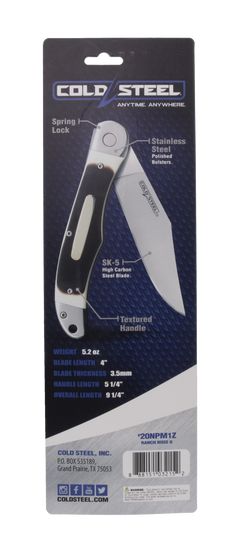 Cold Steel Ranch Boss II 4" Folding Clip Point Plain High Carbon Steel Faux Sawed Bone Handle — view 3
