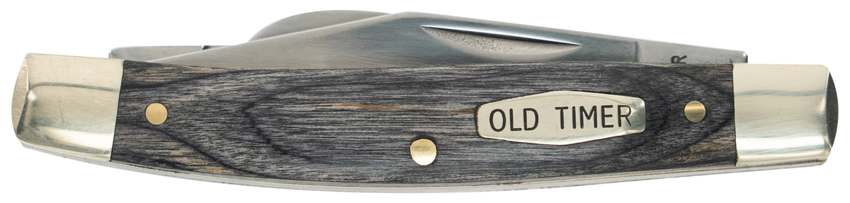 Old Timer Heritage Series Middleman 340T 3-Blade Folding D2 Steel Gray Wood Handle — view 3
