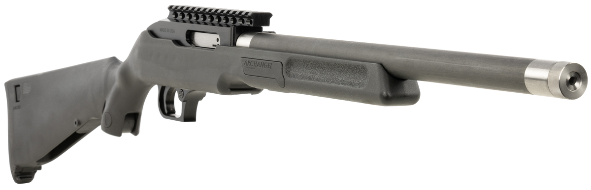 Magnum Research Magnum Lite SwitchBolt 22 LR 16.5" 10+1 Semi-Auto Rifle - Black Threaded Barrel Archangel Folding Backpack Stock — view 3