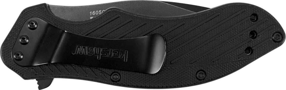Kershaw Clash 3.10" Folding Drop Point Part Serrated Black Oxide 8Cr13MoV Black GFN — view 3