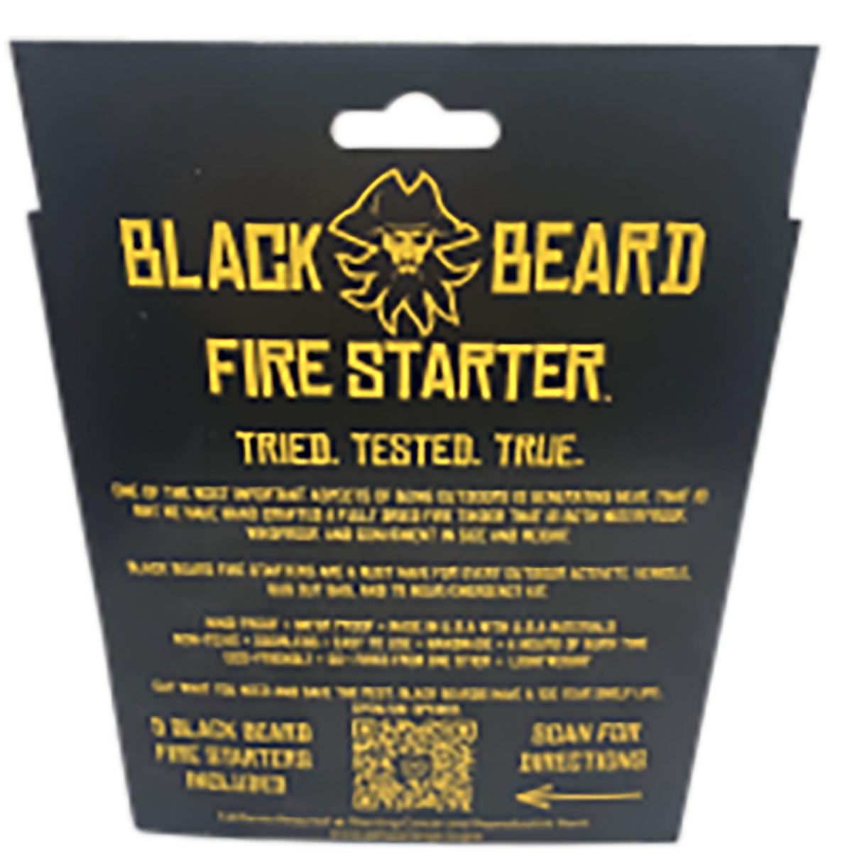 Black Beard Fire Starters Fire Rope 5-Pack Black — view 3
