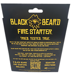 Black Beard Fire Starters Fire Rope 5-Pack Black — view 3