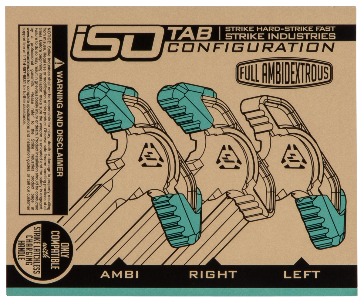 Strike Industries ISO Tab AR-15 Flat Dark Earth Aluminum Charging Handle Extension — view 3