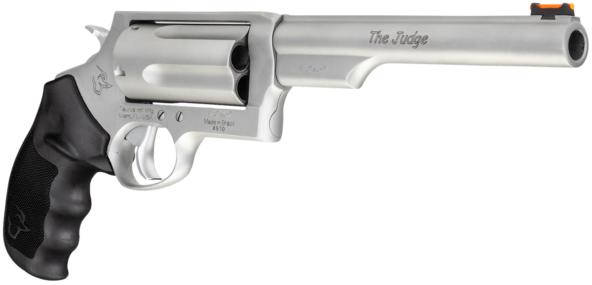 Taurus Judge Magnum 45 Colt (Long Colt)/410 Gauge 6.5" 5rd DA/SA Compact Revolver - Matte Stainless — view 3