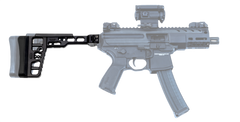 Samson S.A.S.K. Tactical 9in Folding Skeletonized Stock Black Anodized Aluminum — view 3