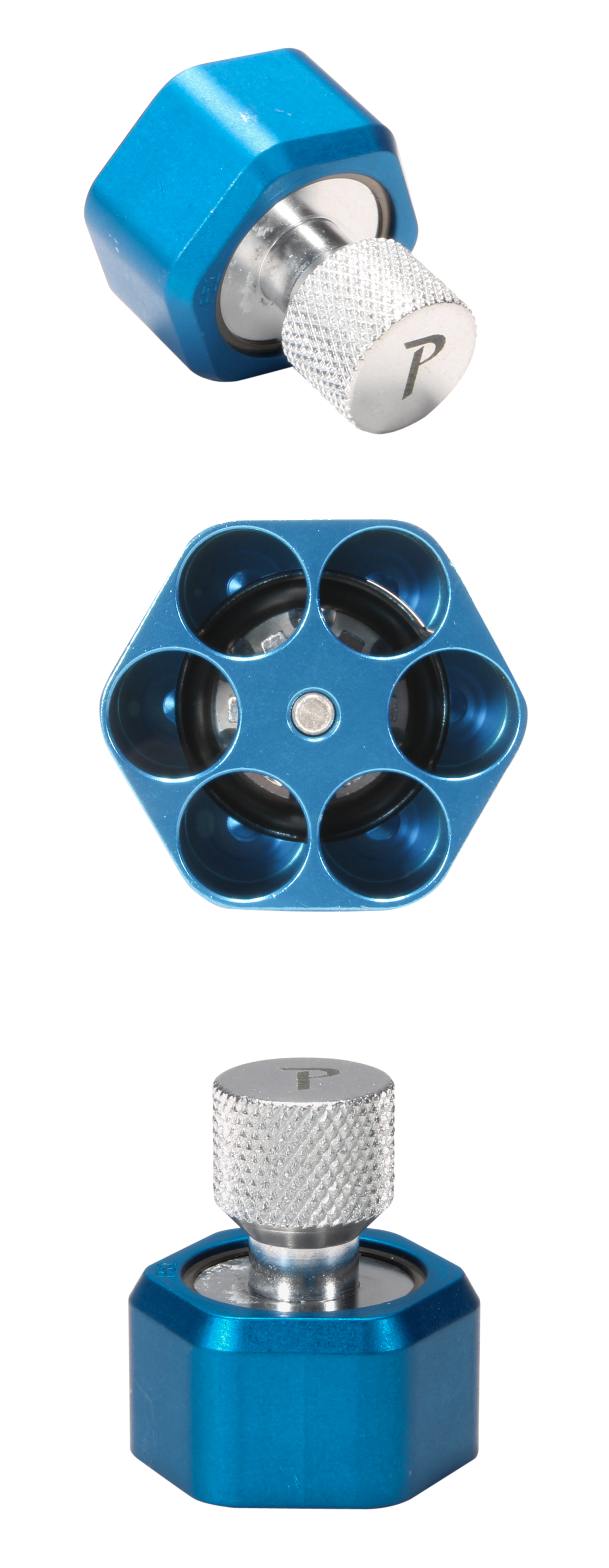 Pachmayr 02652 Competition Speedloader Aluminum Blue for S&W K-Frame 6-Rd — view 3