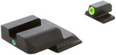 AmeriGlo SW301 i-Dot Night Sight Set for Smith & Wesson M&P - Green Tritium LumiGreen Outline Front / Green Tritium Rear — view 3
