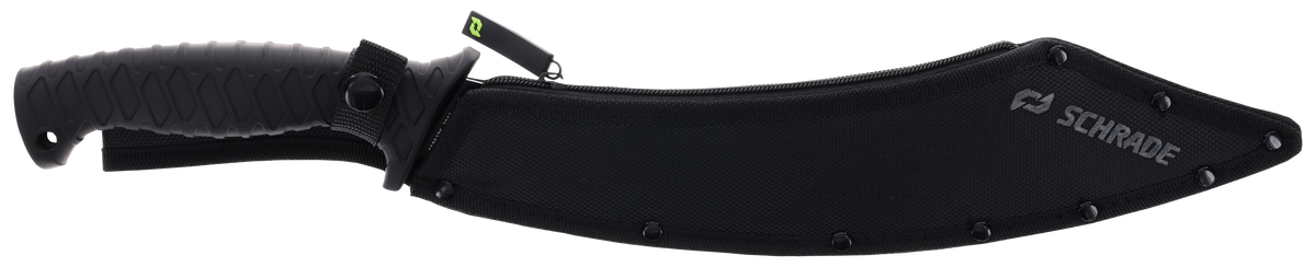 Schrade Decimate Parang 11.75" Parang Plain Black Oxide 3Cr13 Steel Fixed Blade Knife - Black Rubber Overmold Handle — view 3