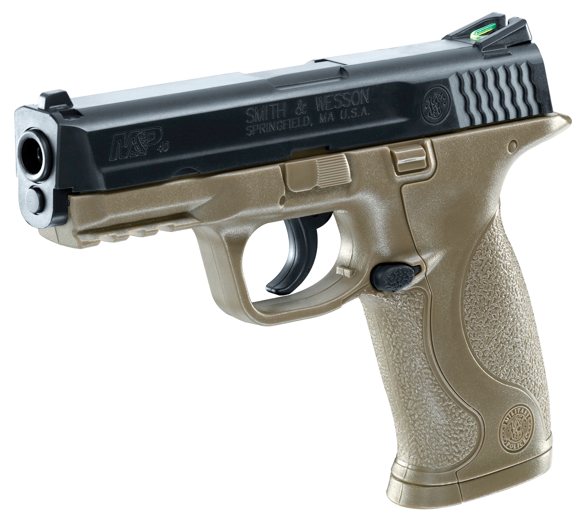 RWS Umarex S&W M&P CO2 .177 BB 4.25" 19+1 Air Pistol - FDE Frame — view 3