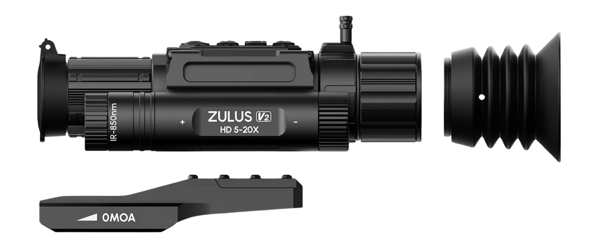 DNT ZULUS HD V2 5-20x Digital Day/Night Vision Riflescope - Black — view 3