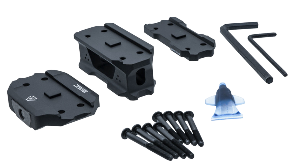 Strike Industries T1 Riser Mount Black Picatinny Lower 1/3 / Absolute Co-Witness — view 3