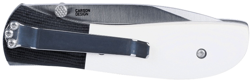 Columbia River CRKT M4-02M 3.25" Folding Drop Point 8Cr13MoV Satin Plain Blade White Resin Fiber w/Black G10 Bolster — view 3