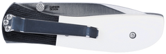Columbia River CRKT M4-02M 3.25" Folding Drop Point 8Cr13MoV Satin Plain Blade White Resin Fiber w/Black G10 Bolster — view 3