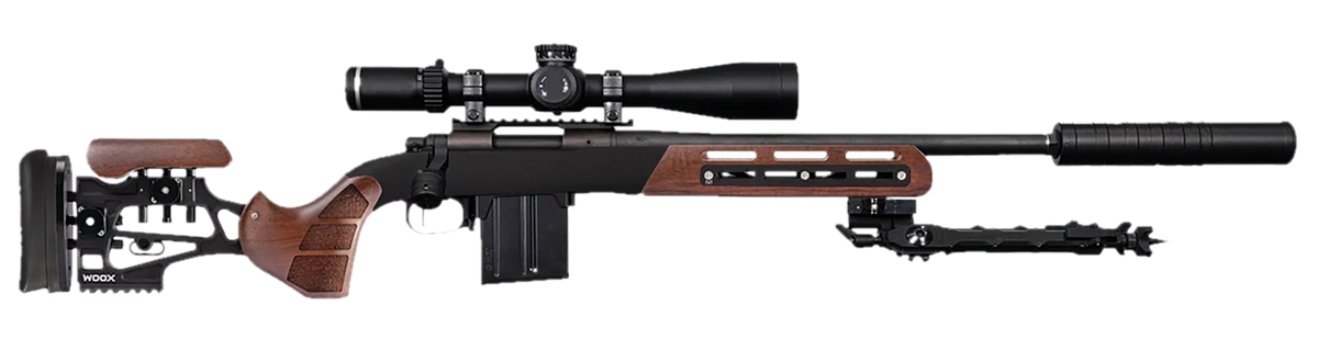 WOOX Furiosa Chassis Walnut Aluminum/Wood Fits Ruger 10/22 Bolt Action 31" OAL — view 3