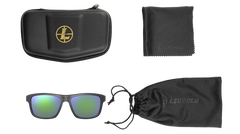 Leupold Katmai Performance Eyewear Matte Black Frame Emerald Mirror Polarized Polycarbonate Lens — view 3