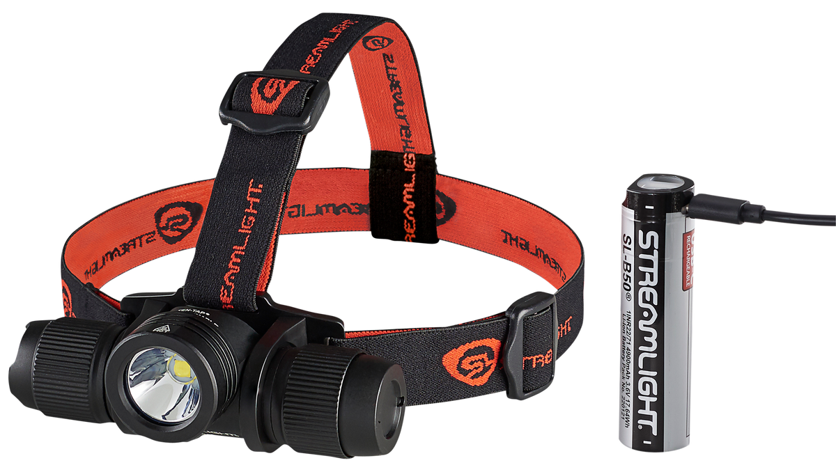 Streamlight 89001 ProTac 2.0 Headlamp 110/650/2000 Lumens LED - Rechargeable Black/Orange — view 3