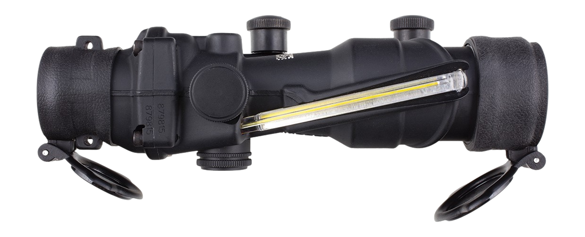 Trijicon AC11030 ACOG 4x32 Eyepiece Flip Cap w/Bosses - Matte Black — view 3