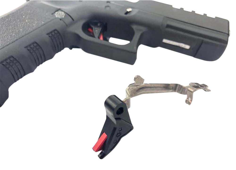 Cross Armory CRGTB Drop-In Enhanced Flat Trigger w/ Bar 3.50 lbs Glock Gen 1-4 — view 3