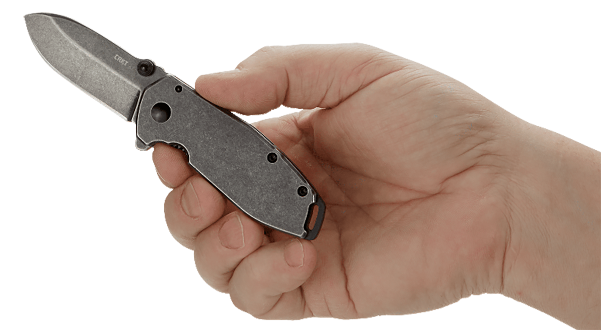 Columbia River CRKT 2493 Squid 2.37" Assisted Folding Drop Point Plain Black Stonewashed 8Cr14MoV — view 3