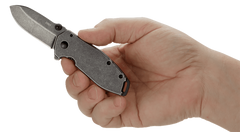 Columbia River CRKT 2493 Squid 2.37" Assisted Folding Drop Point Plain Black Stonewashed 8Cr14MoV — view 3