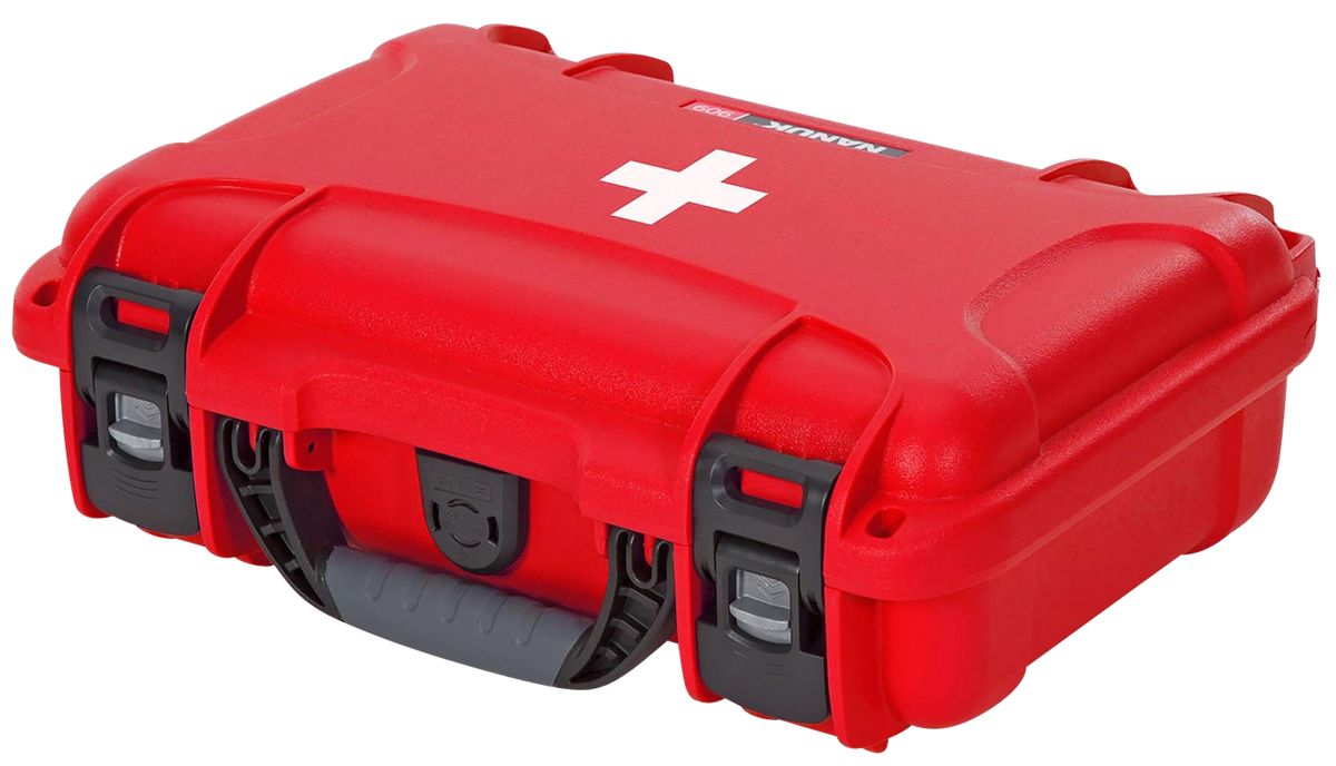 Nanuk 909 First Aid Case Red Resin w/ Latches — view 3