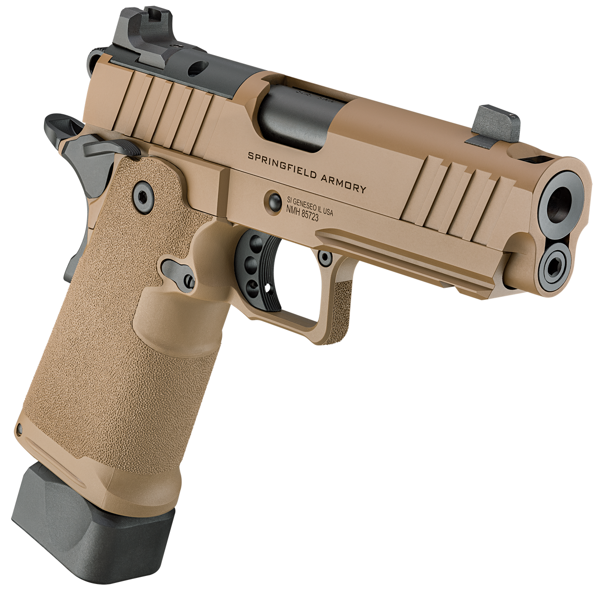 Springfield Armory 1911 DS Prodigy Comp 9mm Luger 4.25" 20+1 Semi-Auto Pistol - Coyote Brown — view 3