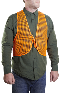Allen 15750 Hunter's Vest OSFA Orange Polyester Mesh Safety Vest — view 3