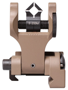 Troy Industries Rear Folding BattleSight Dioptic Flat Dark Earth for AR-15 — view 3